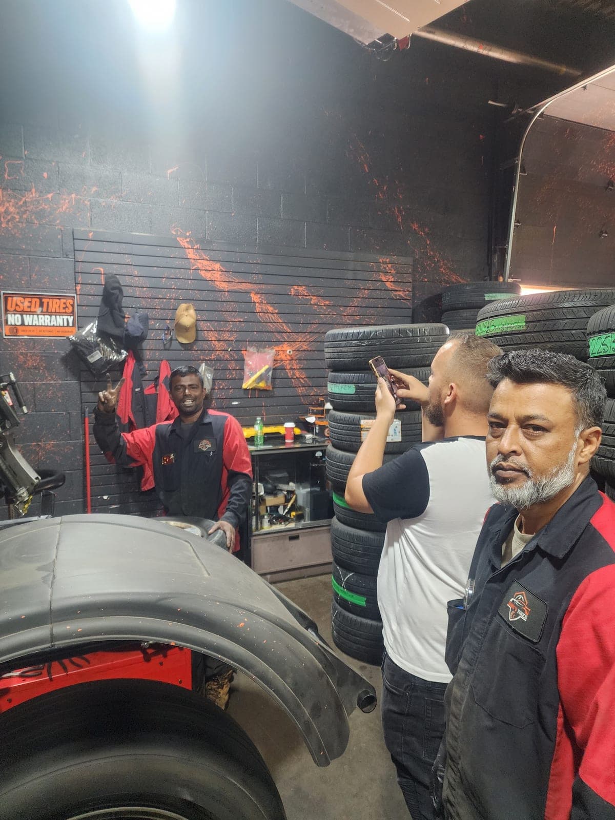 The Boss Tire team in the shop
