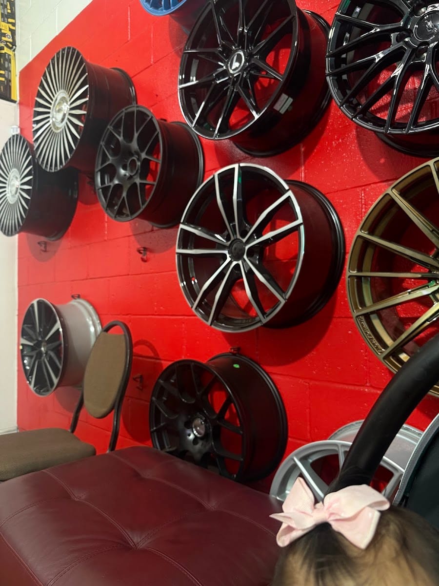 Alloy wheels on display at Boss Tire