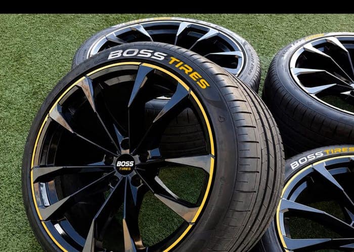 Tires and wheels in the Boss Tire workshop